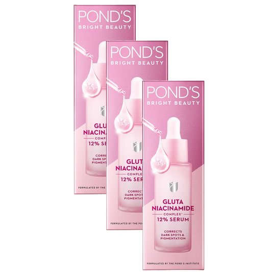 Ponds Bright Beauty Gluta Niacinamide 12% Complex Serum 28ml Pack of 3