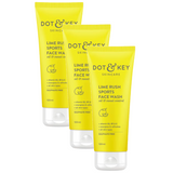 Dot & Key Skincare Lime Rush Sports Face Wash 100ml Pack of 3