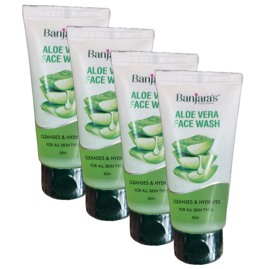 Banjara's Aloe Vera Face Wash 50ml Pack of 4