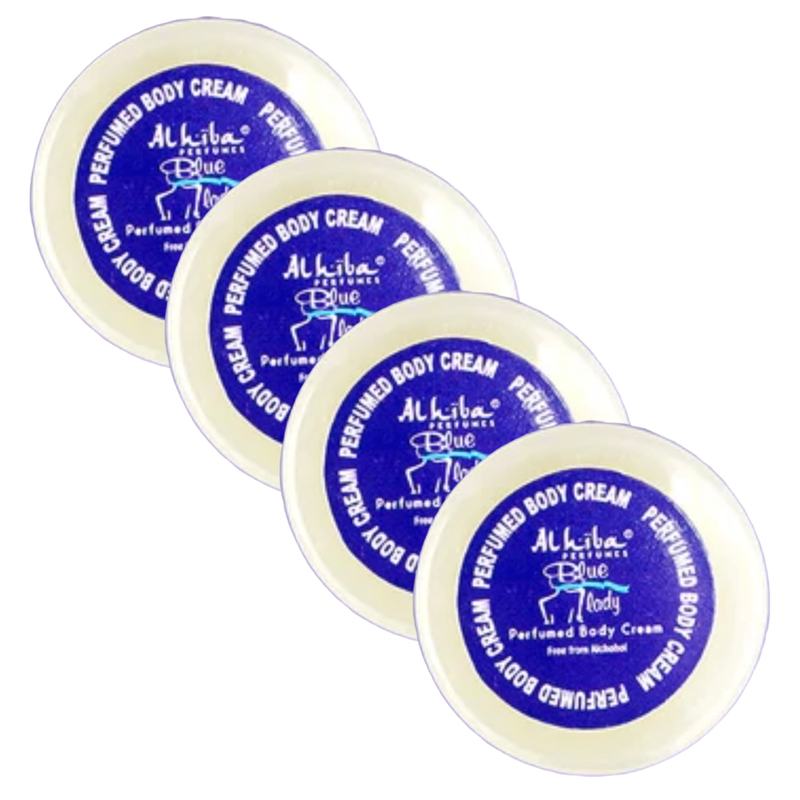 Al Hiba Blue Lady Perfume Body Cream 10g Pack of 4