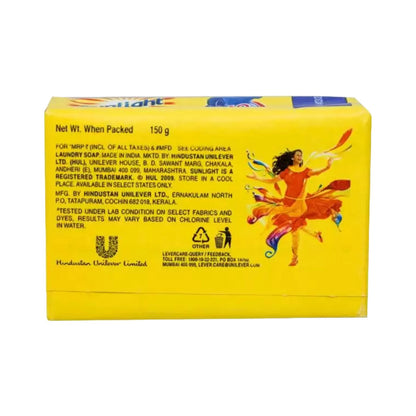 Sunlight Double Action Bright Colour Detergent Bar 150g Pack of 3