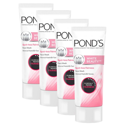 Ponds Bright Beauty Spot Less Fairness Face Wash 100g - Pack Of 4