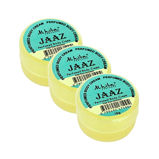 Al Hiba Jaaz Perfume Body Cream 10g Pack of 3