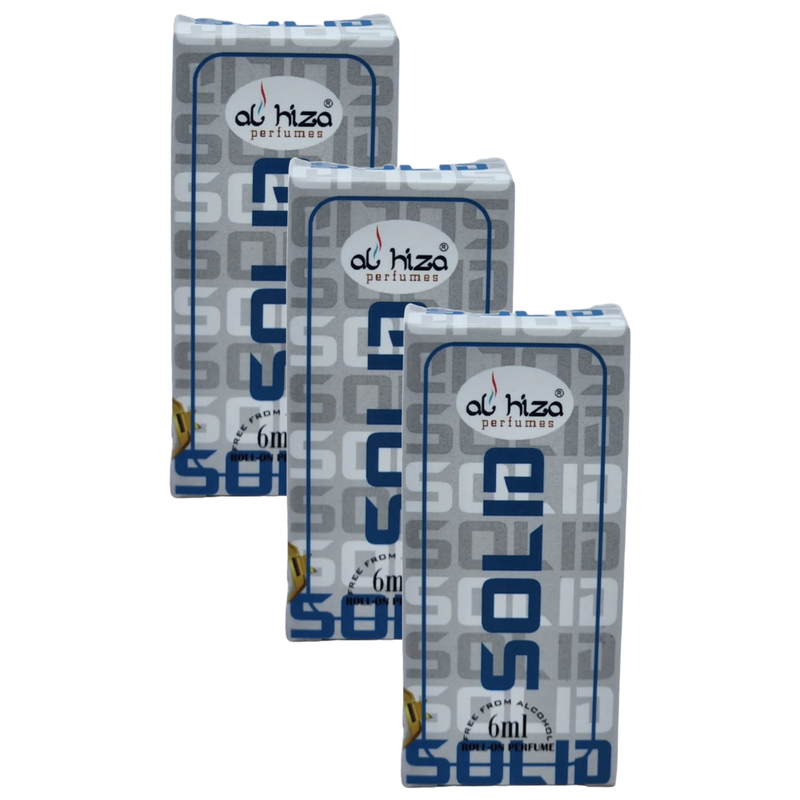 Al Hiza Solid Roll On Perfume 6ml Pack of 3