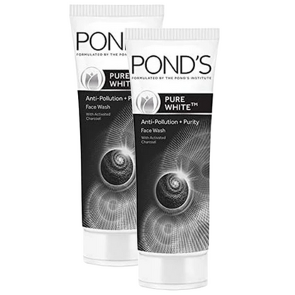 Ponds Pure Detox Anti-Pollution With Activated Charcoal Purity Face Wash, 50 g - Pack Of 2