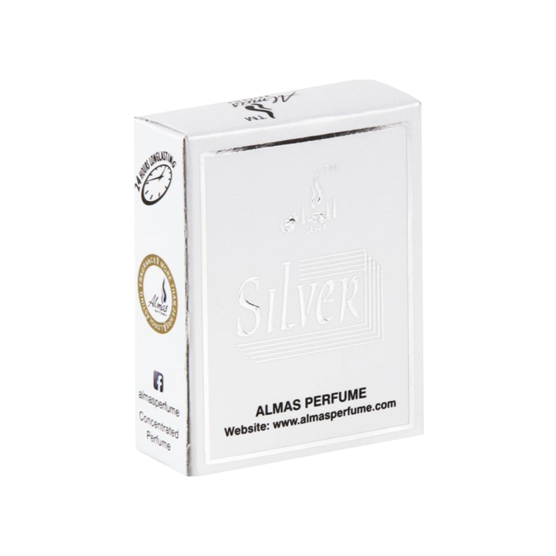 Al Mas Perfume Attar Silver Roll On 3ml