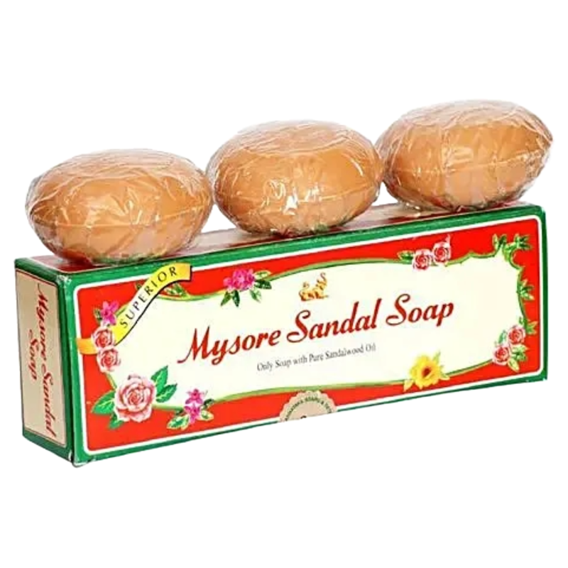 Mysore Sandal Pure Sandalwood Oil Soap (3X150g) Pack of 3