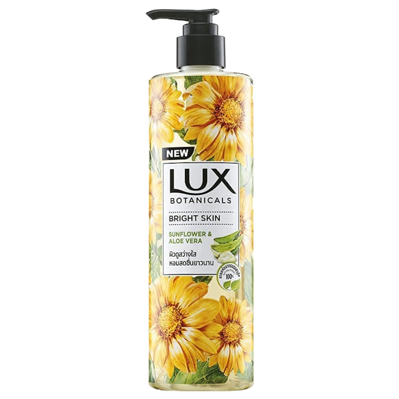 Lux Botanicals Bright Skin Sunflower & Aloe Vera Body Wash 450ml