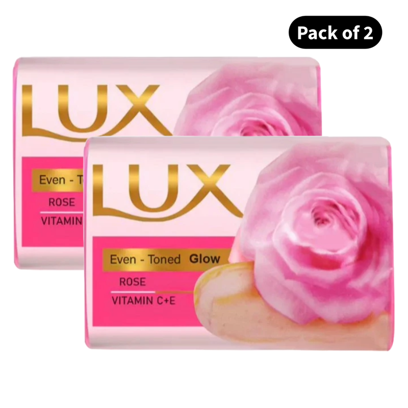 Lux Even-Toned Glow Rose Soap (150gm)(Pack of 2)