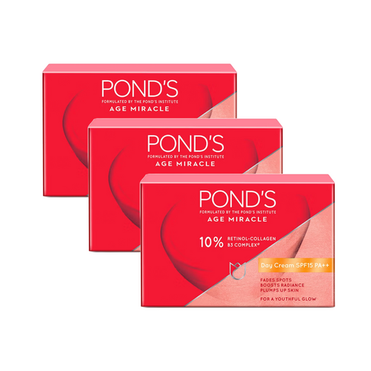 Ponds Age Miracle Wrinkle Corrector SPF 15 PA++ Day Cream 35g - Pack Of 3