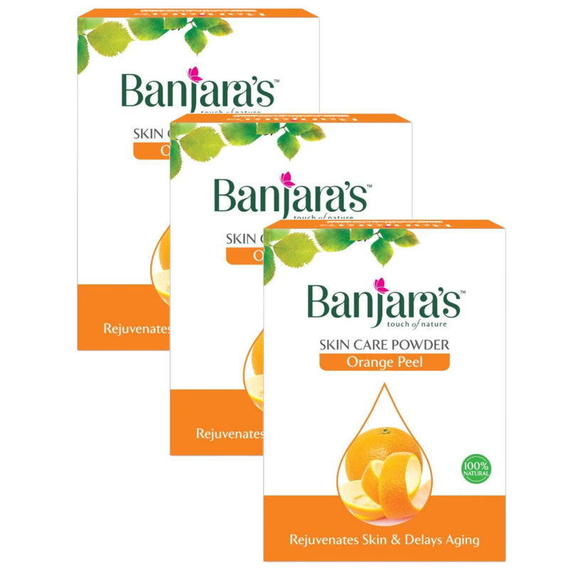 Banjara's Orange Peel Skin Care Powder 100g Pack of 3