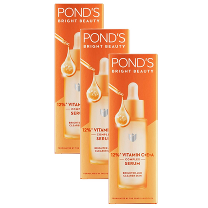 Ponds Bright Beauty 12% Vitamin C+E+A Complex Serum 14ml Pack of 3