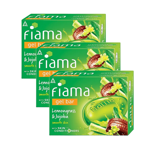 Fiama Lemongrass & Jojoba Smooth Skin Gel Bar 125g Pack of 3