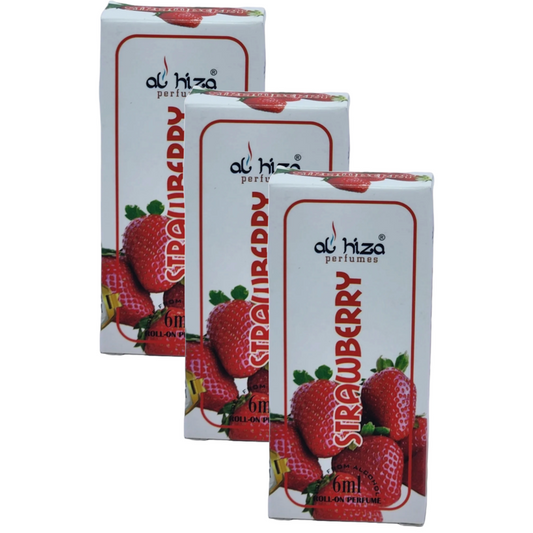 Al Hiza Strawberry Roll On Perfume 6ml Pack of 3