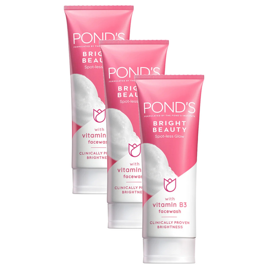 Ponds Bright Beauty Spoll-Less Glow Face Wash 50g Pack of 3