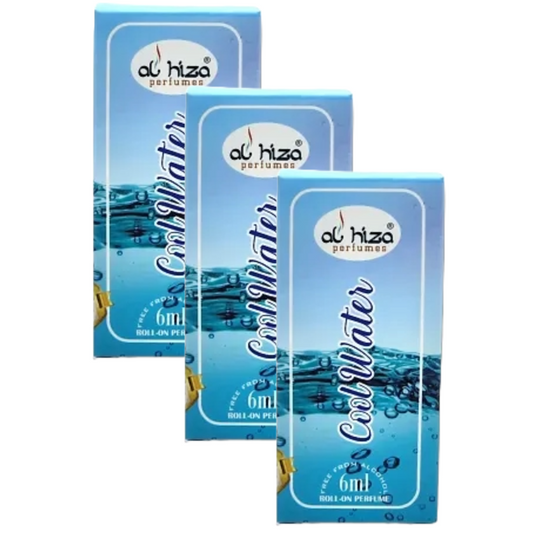 Al Hiza Cool Water Roll On Perfume 6ml Pack of 3