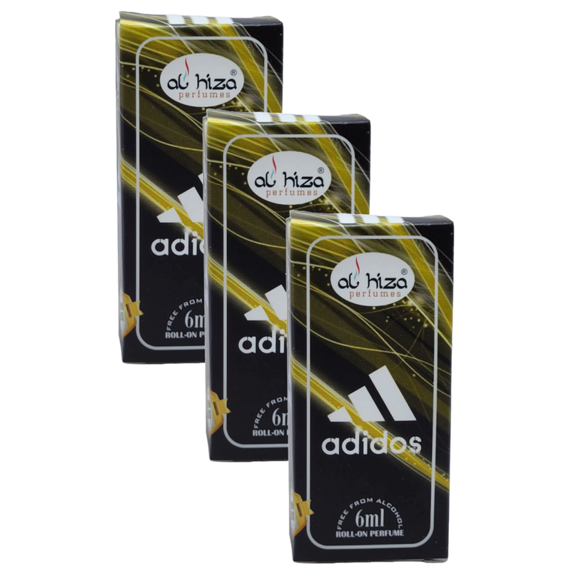 Al Hiza Adidos Roll On Perfume 6ml Pack of 3