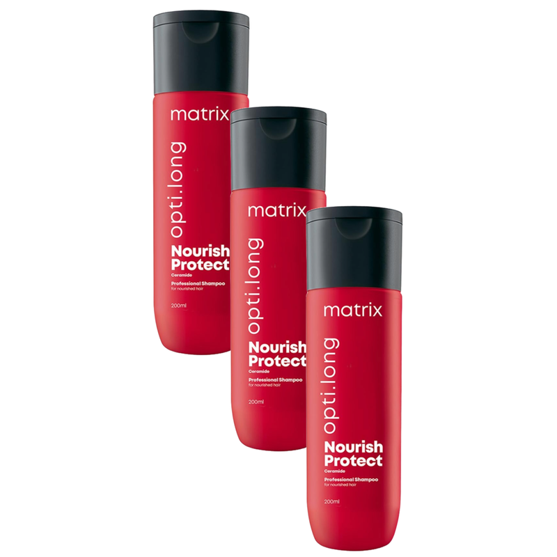 Matrix Opti.long Nourish Protect Ceramide 3x Shampoo 200ml Pack of 3