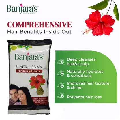 Banjaras Hibiscus + Henna Hair Color (20gm)(Pack of 1)