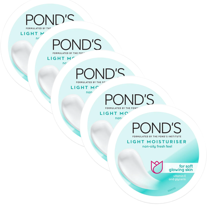 Ponds Light Moisturiser Cream (50ml) - Pack Of 5