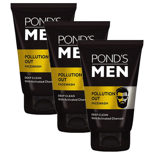 Ponds Men Pollution Out Deep Clean Face Wash - 50g (Pack Of 3)