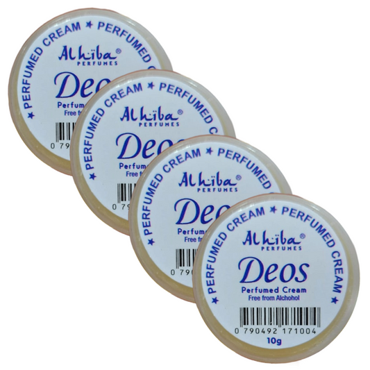 Al Hiba Deos Perfume Body Cream 10g Pack of 4