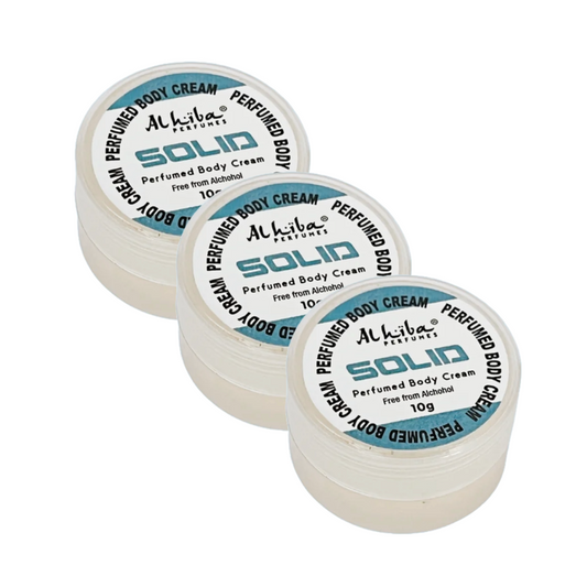 Al Hiba Solid Perfume Body Cream 10g Pack of 3