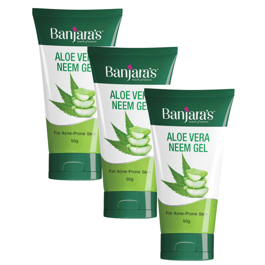 Banjara's Aloe Vera & Neem Gel 50g Pack of 3