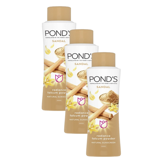 Ponds Sandal Radiance Talcum Powder 15g Pack of 3