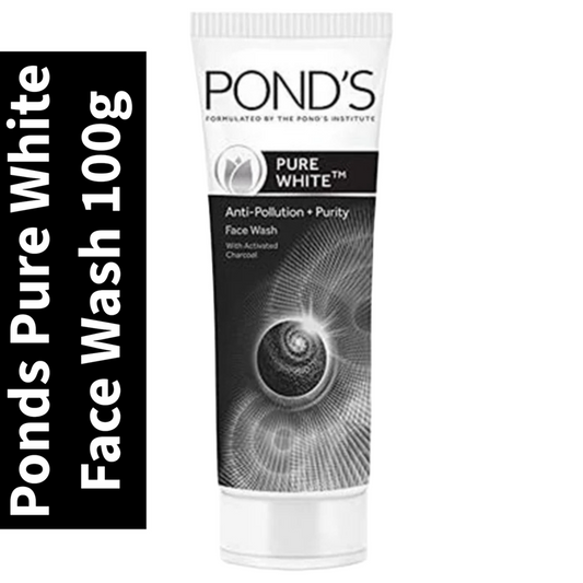 Ponds Pure White Anti Pollution Activated Charcoal Face Wash 100 g