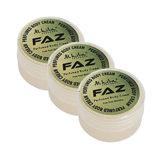 Al Hiba Faz Perfume Body Cream 10g Pack of 3