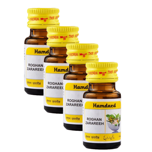 Hamdard Roghan Zarareeh - 10 ml (Pack Of 4)