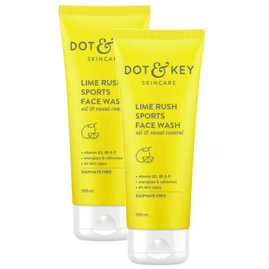 Dot & Key Skincare Lime Rush Sports Face Wash 100ml Pack of 2