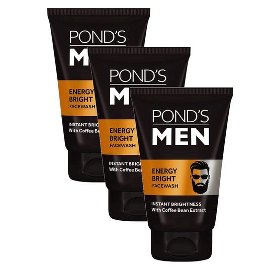 Ponds Men Energy Bright Facewash - 50gm (Pack Of 3)