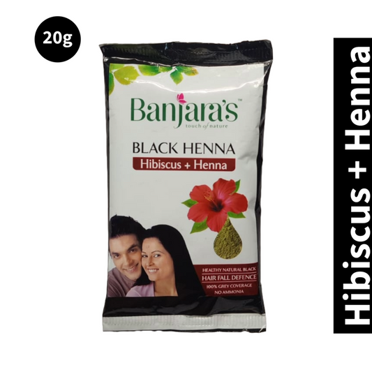 Black henna Banjaras Hibiscus + Henna Hair Color 20g