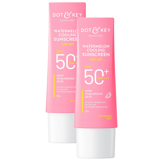 Dot & Key Skincare Watermelon Cooling Sunscreen SPF 50 PA++++ 50g Pack of 2