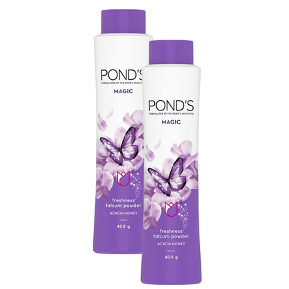 Ponds Magic Acacia Honey Freshness Talc 400g Pack of 2