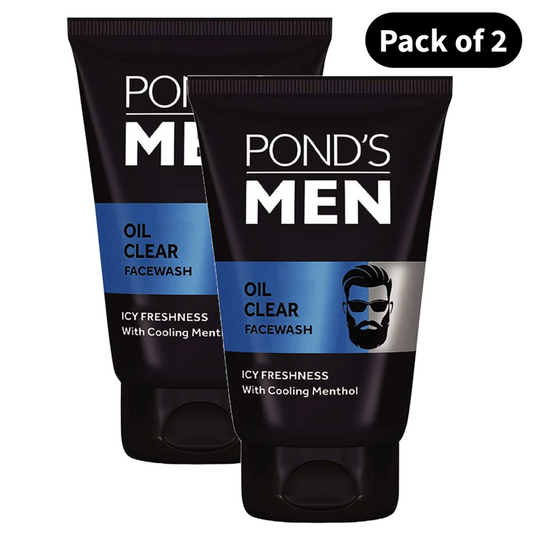 Ponds Men Oil Clear Face Wash (100g) (Pack of 2)