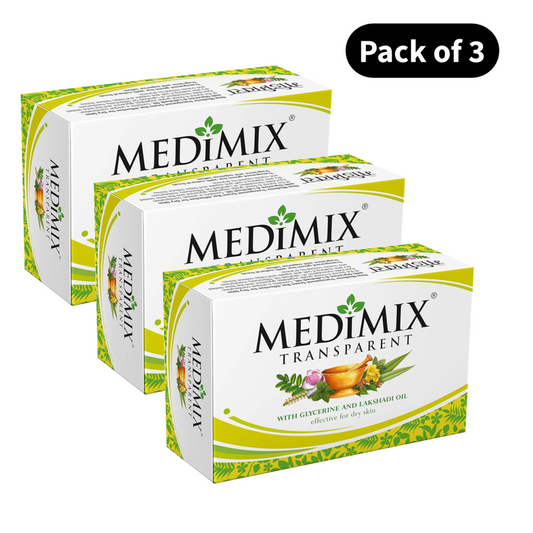 Medimix Classic Transparent Bathing Soap - Pack Of 3 (125gm)