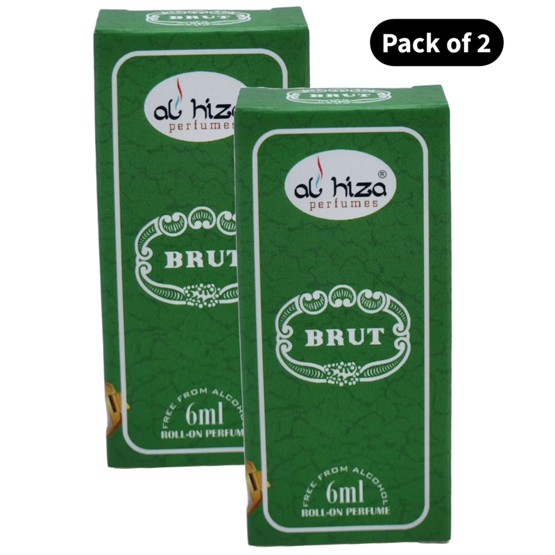 Al Hiza Brut Perfume (6ml)(Pack of 2)