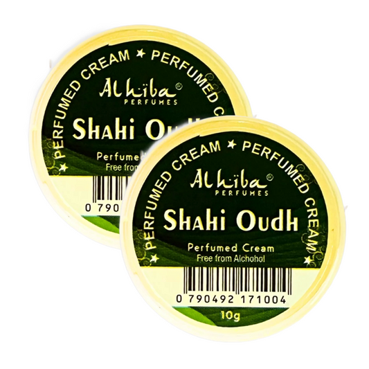 Al Hiba Shahi Oudh Perfume Body Cream 10g Pack of 2