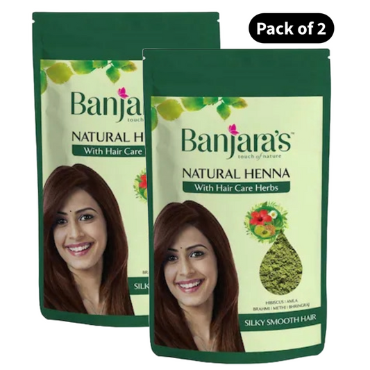 Banjara's Natural Henna Hair Powder Care Herbs (100gm) (Pack of 2)