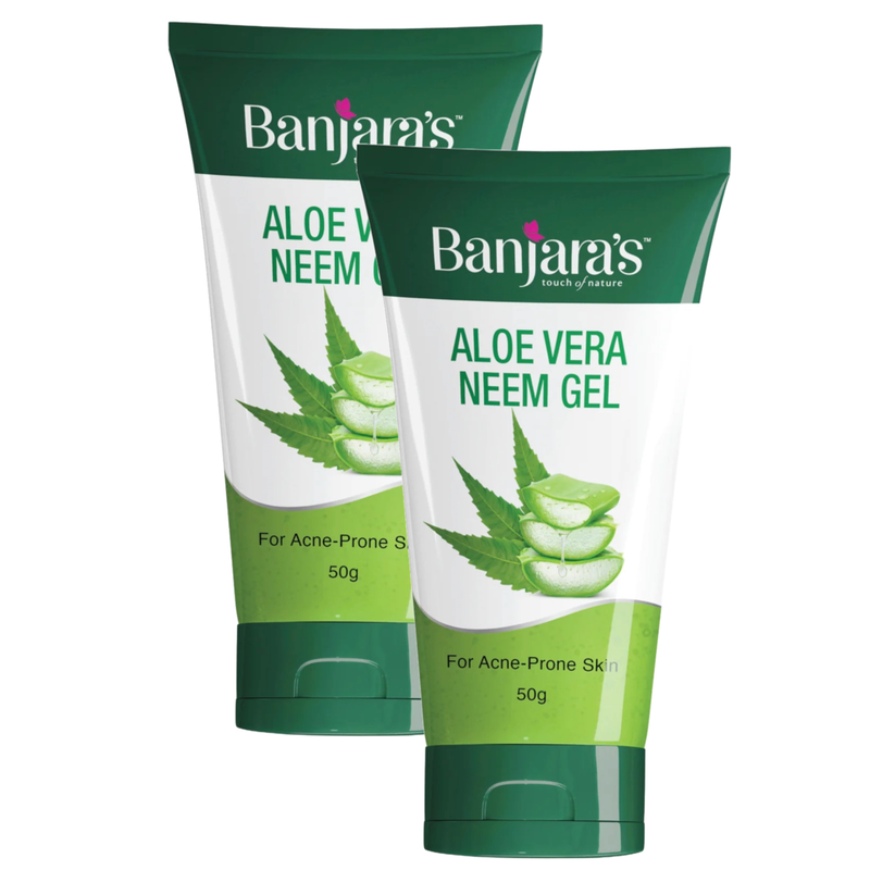 Banjara's Aloe Vera & Neem Gel 50g Pack of 2