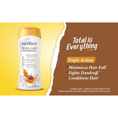 Medimix Triple Action Total Care Shampoo - 80ml