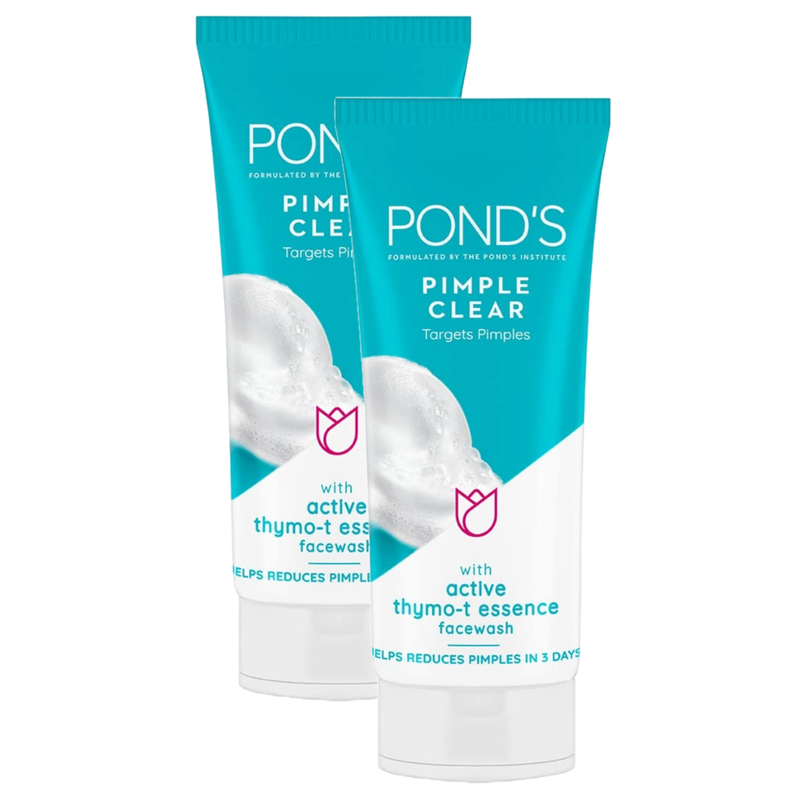 Ponds Pimple Clear With Thymo-T Essence Face Wash 100g Pack of 2