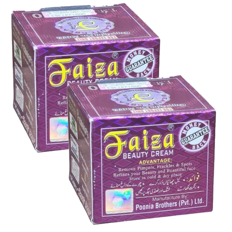 Faiza Beauty Whitening & Brightening Cream 50g Pack of 2