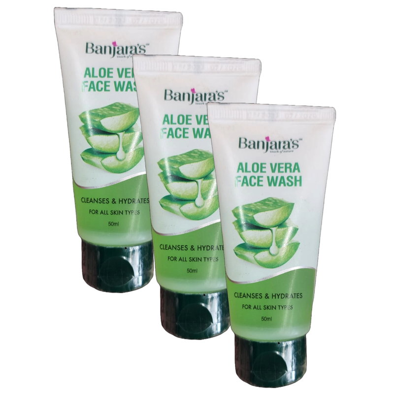 Banjara's Aloe Vera Face Wash 50ml Pack of 3 – KartWalk