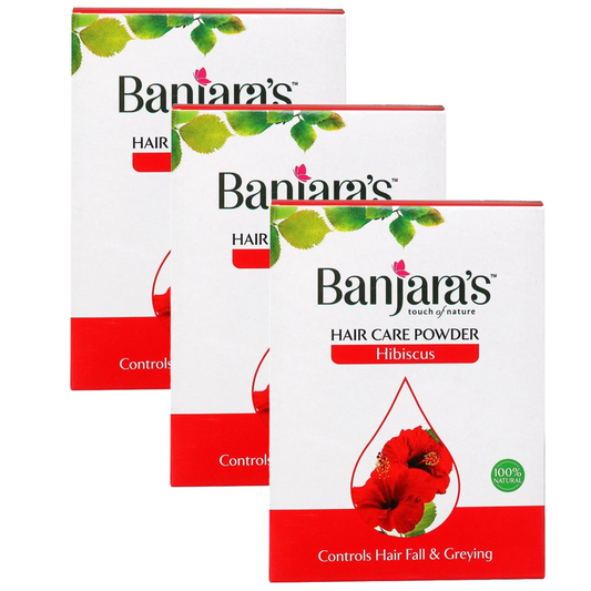 Banjara's Hibiscus Hair Care Powder 100g Pack of 3