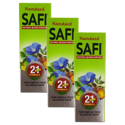 Hamdard Safi Natural Blood Purifier Syrup - 200 ml (Pack Of 3)