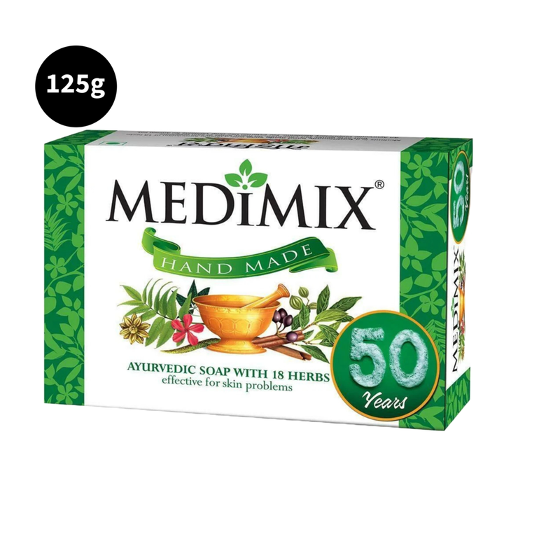 Medimix Classic Ayurvedic Bathing Soap with 18 Herbs (125gm)